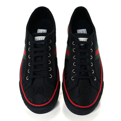 Gucci Econyl Nylon Web Monogram Off The Grid Mens 1977 Tennis Sneakers 10 Black 5 of 9