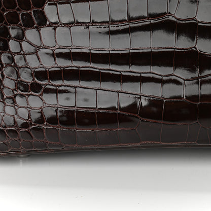 Hermes Shiny Porosus Crocodile Birkin 35 Cocoan 11 of 13