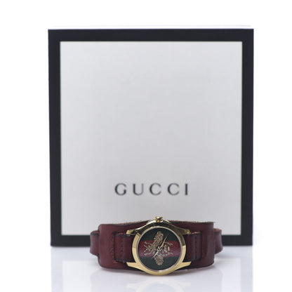 Gucci Stainless Steel Calfskin 27mm Le Marché Des Merveilles Bee Quartz Watch 5 of 5