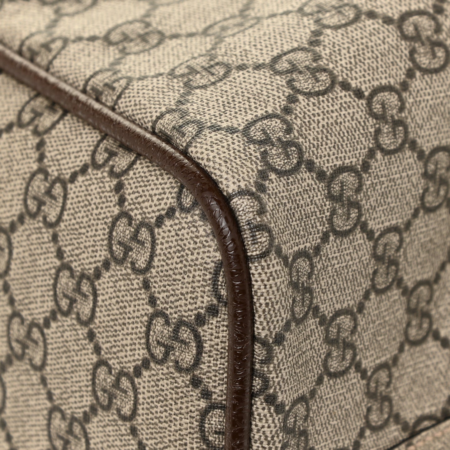 GG Supreme Monogram Web Neo Vintage Tote Beige New Acero Crop