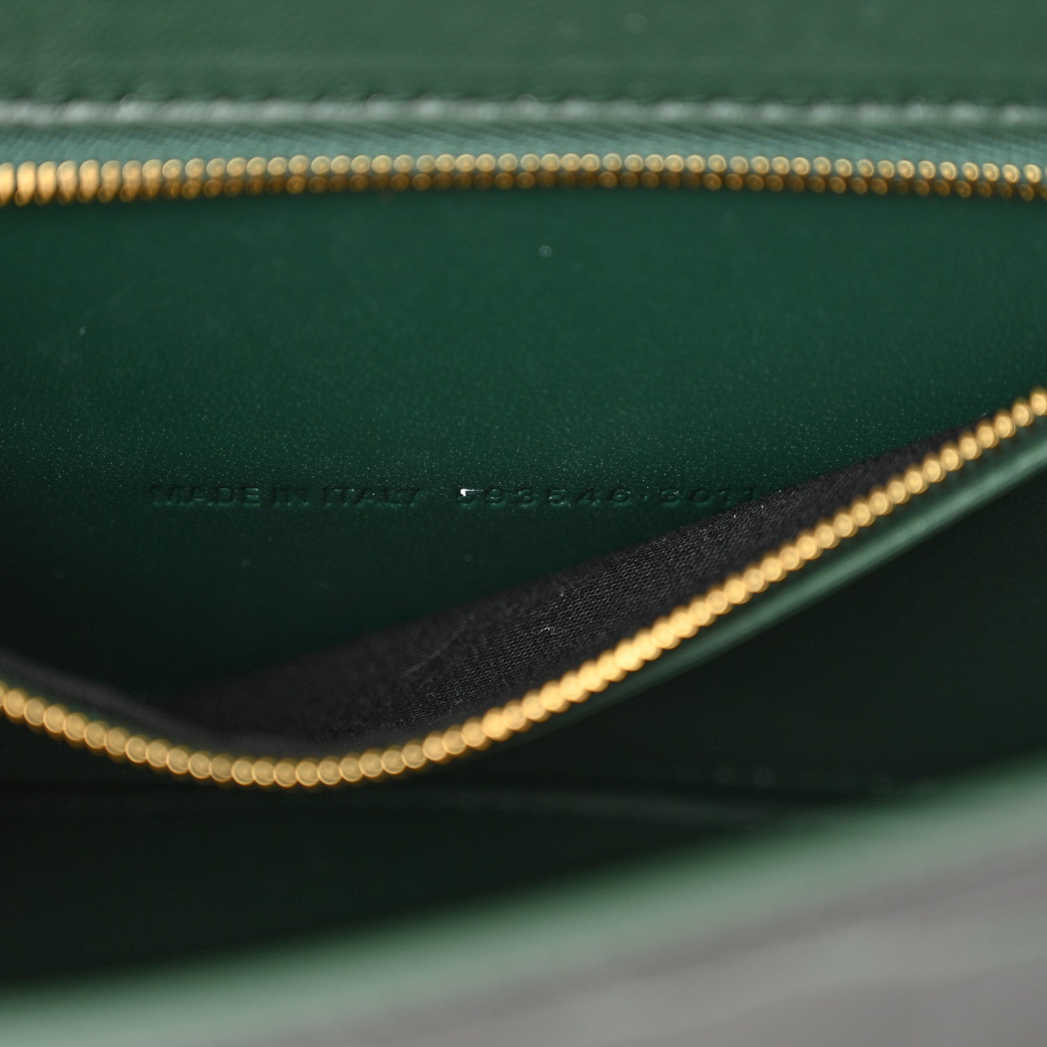 Balenciaga Shiny Calfskin Crocodile Embossed Small Hourglass Top Handle Bag Forest Green 7 of 12