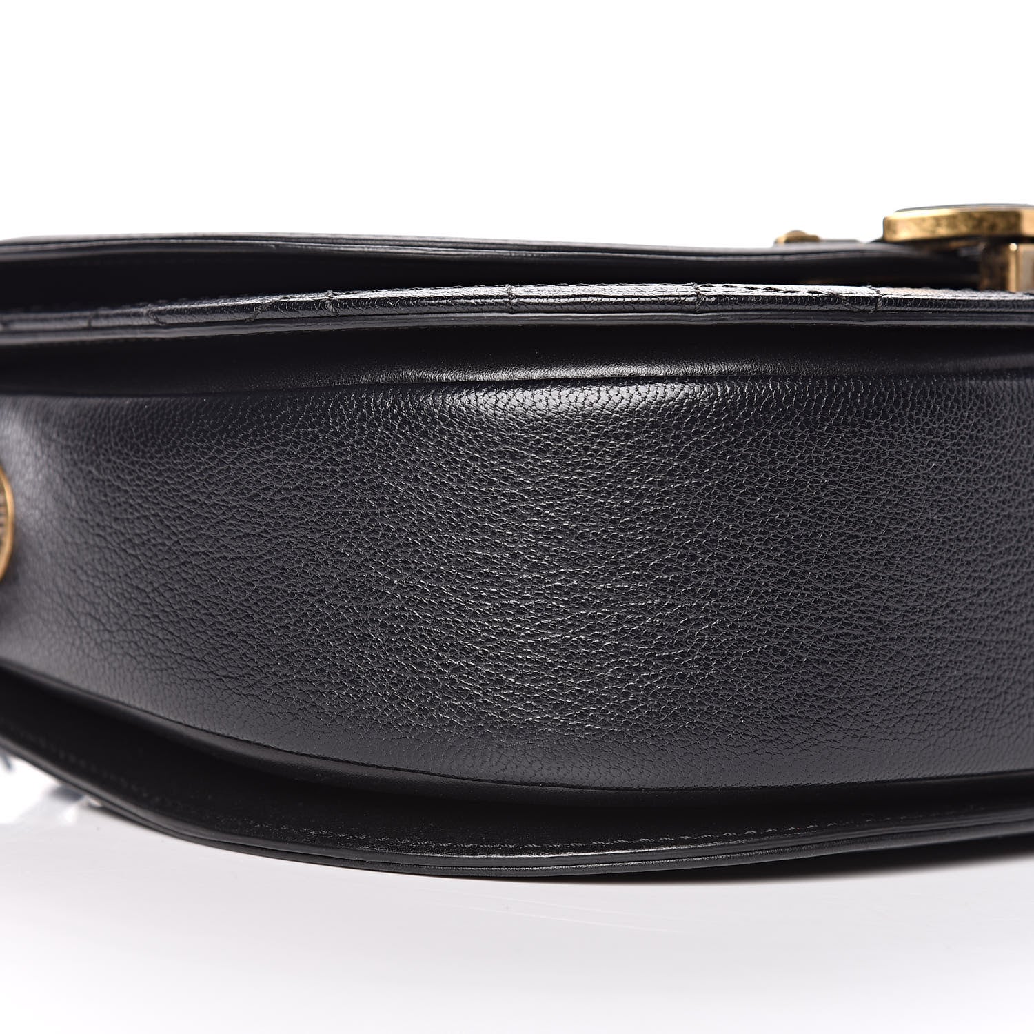 Chanel Shiny Calfskin Goatskin Quilted Medium Coco Curve Messenger Flap Black 10 of 12