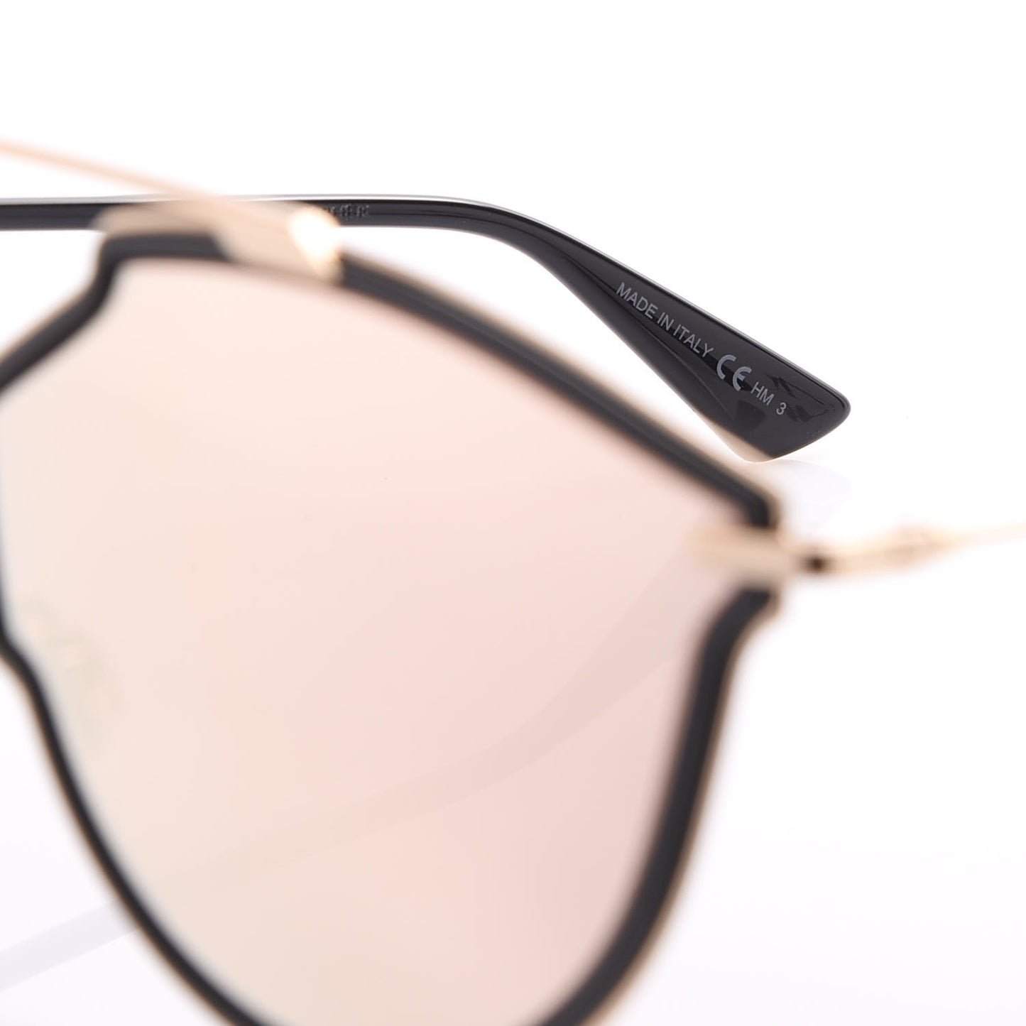 So Real Rise Sunglasses Rose Gold Black