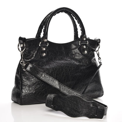 Balenciaga Agneau Giant 12 Silver Hardware Town Black 4 of 8