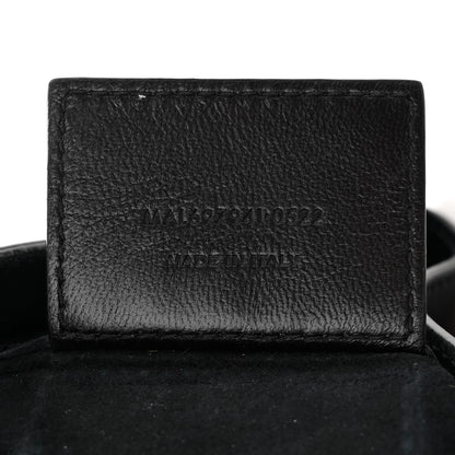 Saint Laurent Smooth Calfskin Paris VII Large Flat Hobo Black 8 of 15