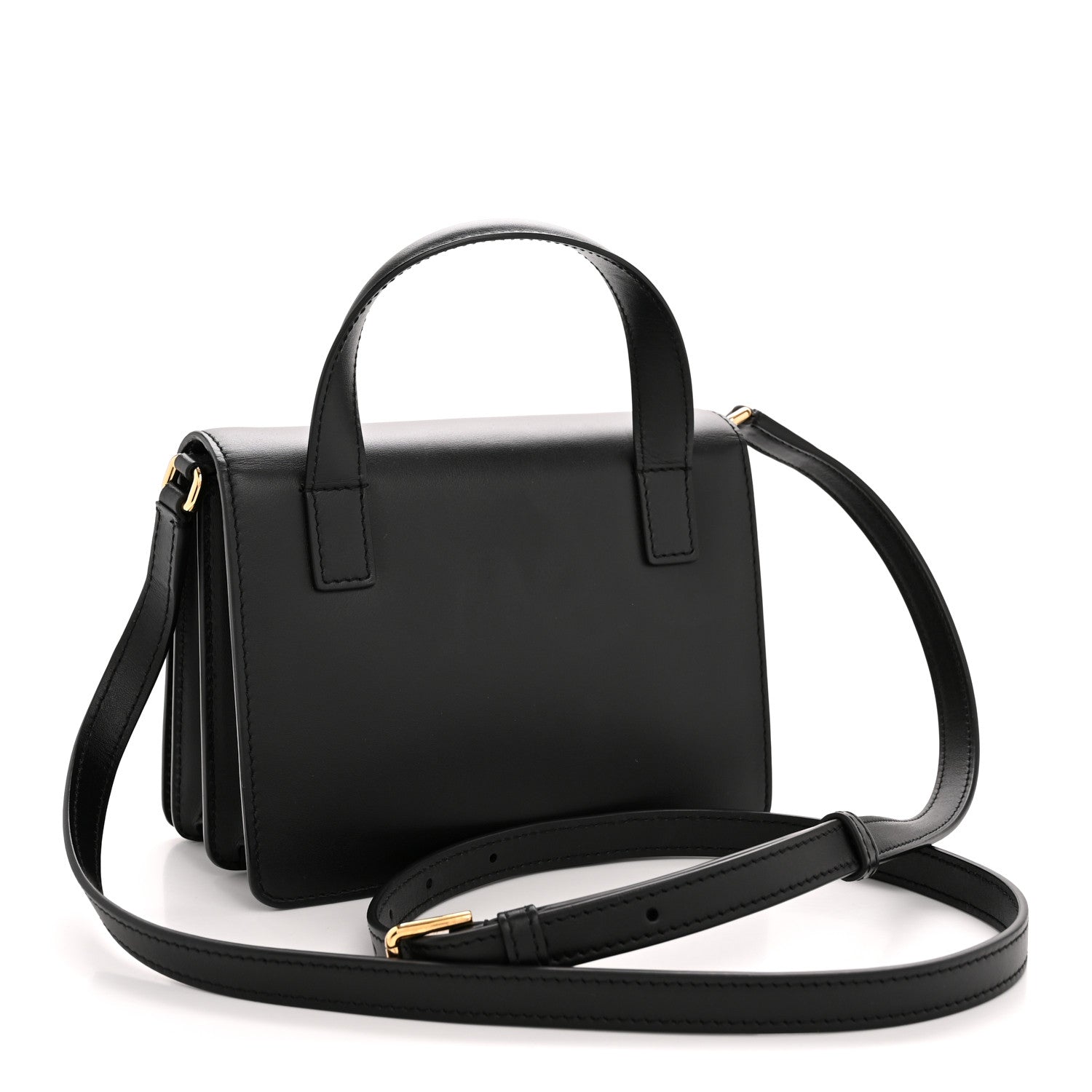 Dolce & Gabbana Calfskin 3.5 Flap Top Handle Bag Black 3 of 14