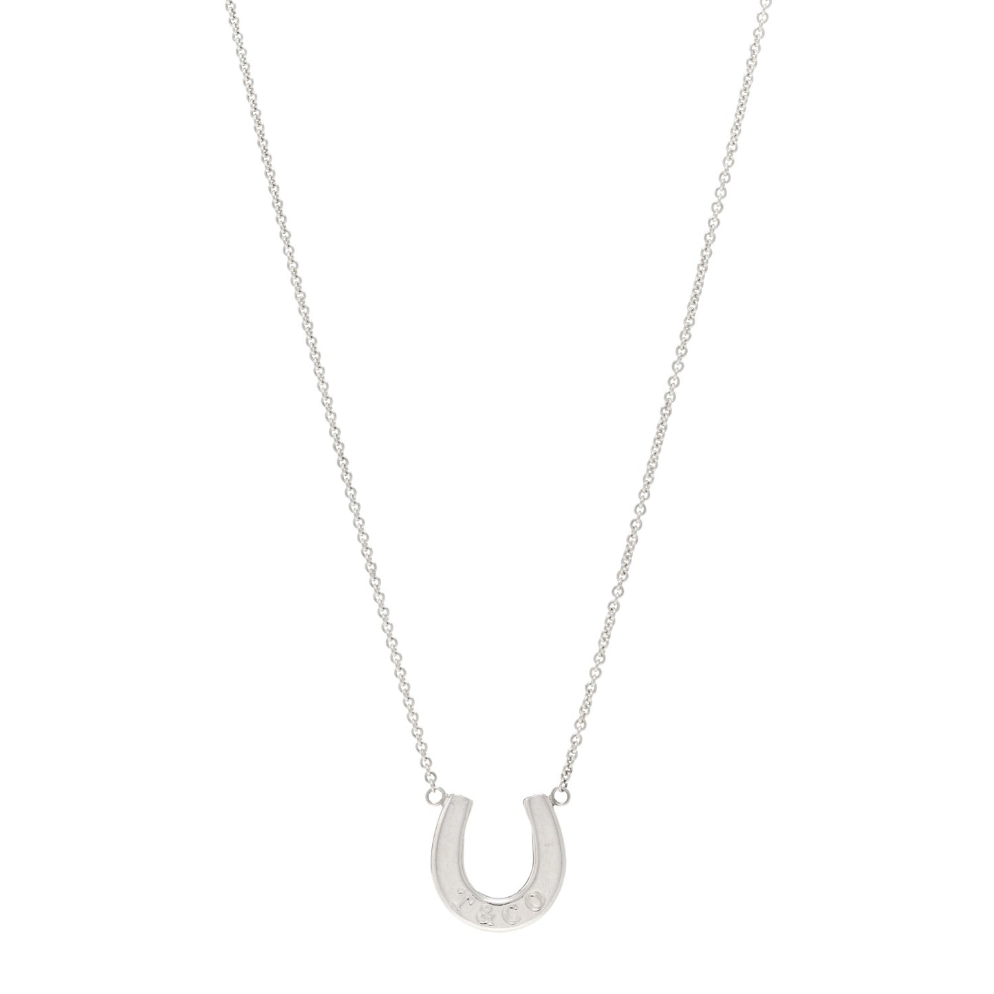 Sterling Silver 1837 Horseshoe Pendant Necklace
