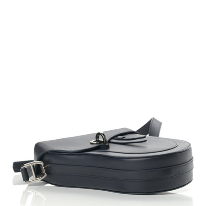 Christian Dior Calfskin Crossbody Saddle Bag Navy Blue 3 of 10