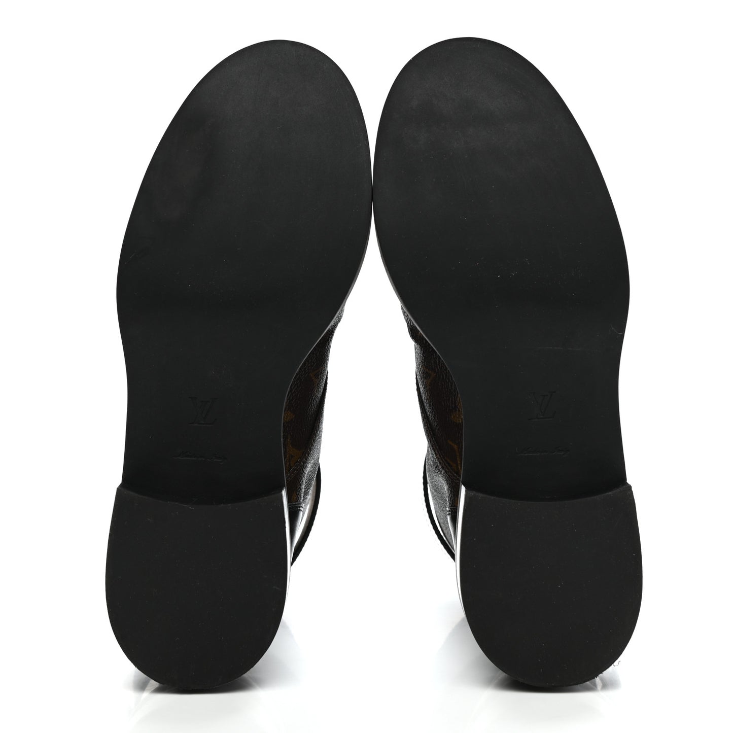 Calfskin Monogram Wonderland Flat Ranger Boots 38 Black