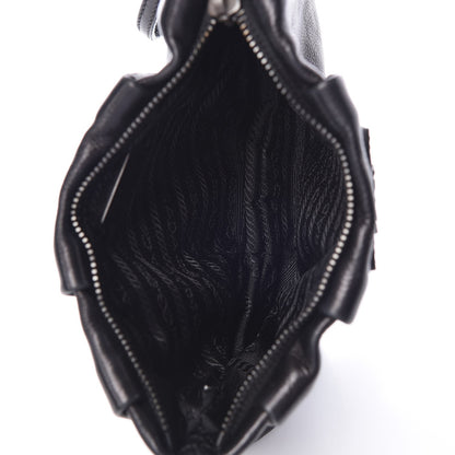 Prada Nappa Mordore Wristlet Clutch Black 5 of 9