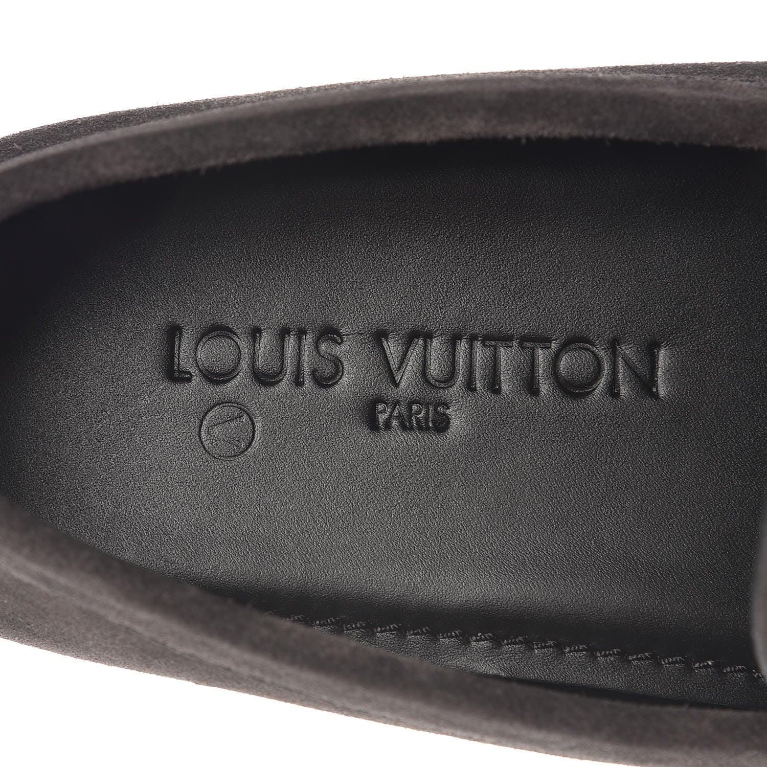Louis Vuitton Men's Suede Hockenheim Loafers 8.5 Grey 6 of 12
