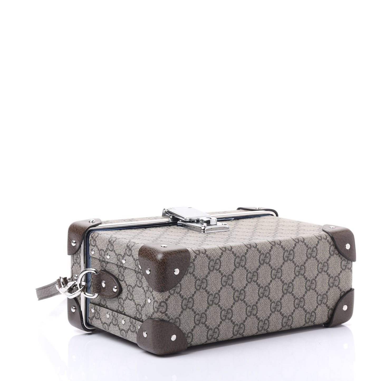 GG Supreme Monogram Globe-Trotter Beauty Case Brown