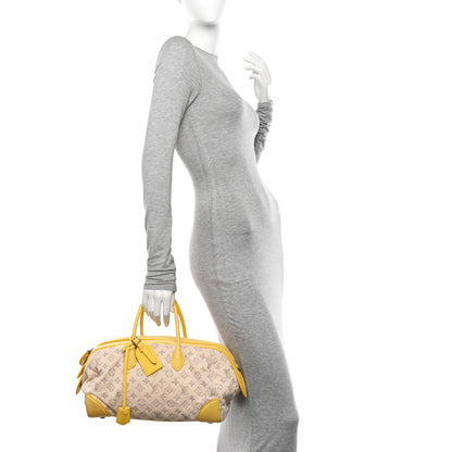Louis Vuitton Monogram Denim Speedy Round Yellow 2 of 13