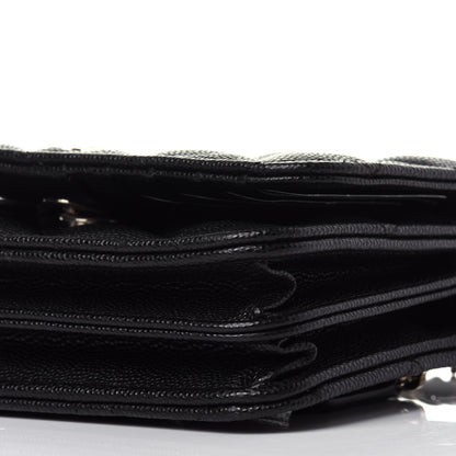 Chanel Caviar Quilted Mini Wallet On Chain WOC Black 9 of 11