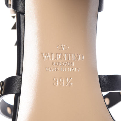 Valentino Garavani Calfskin Rockstud 60mm City Sandals 39.5 Black 6 of 8