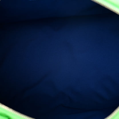 Louis Vuitton Taurillon Illusion Keepall Bandouliere 50 Bleu Vert 5 of 8