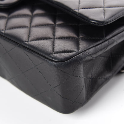 Chanel Lambskin Quilted Medium Double Flap Black 14 of 16