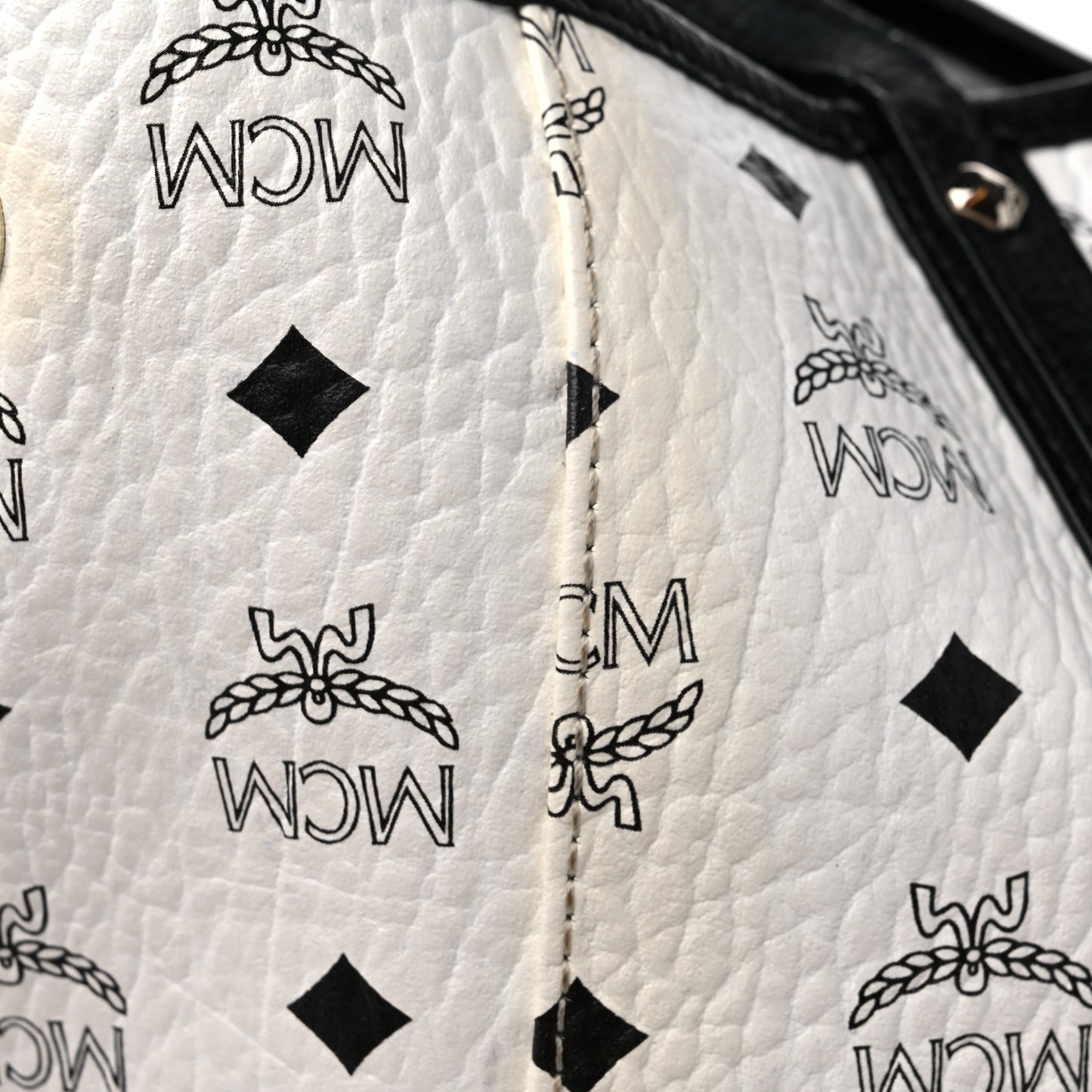 Visetos Medium Project Reversible Shopper Tote White