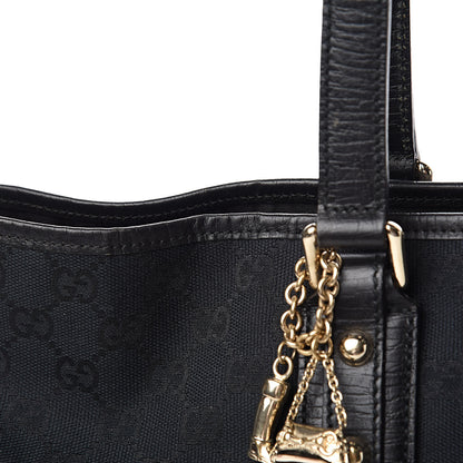 Gucci Monogram Large Jolicoeur Tote Black 11 of 17