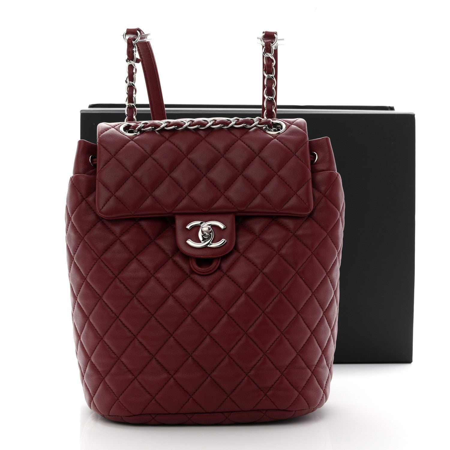 Chanel Lambskin Quilted Small Urban Spirit Backpack Red 12 of 12