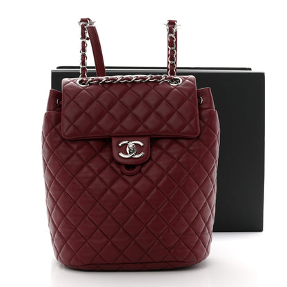 Chanel Lambskin Quilted Small Urban Spirit Backpack Red 12 of 12