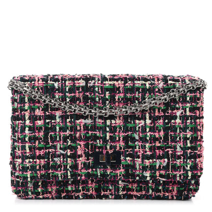 Chanel Tweed Quilted Reissue Wallet On Chain WOC Pink Multicolor 1 of 10