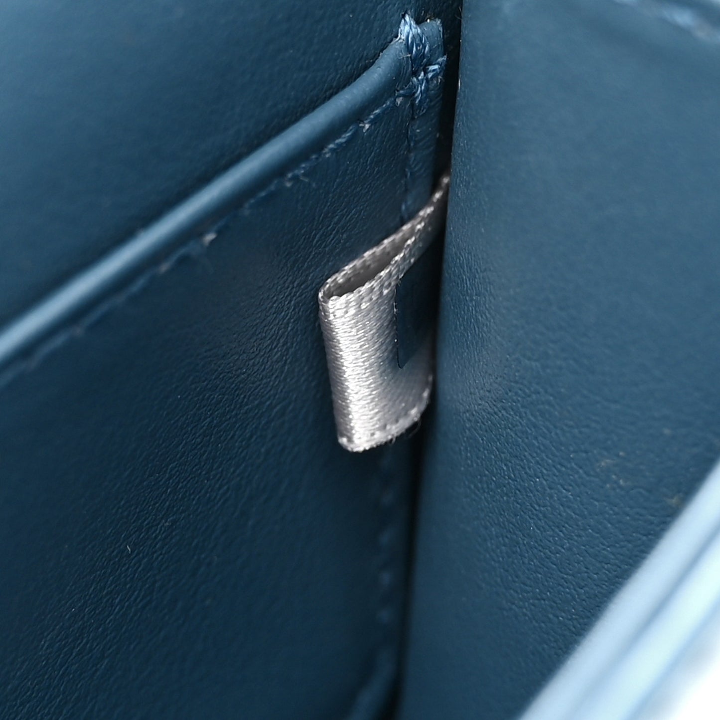 Smooth Calfskin Mini Paris Crossbody Butterfly Blue Silver