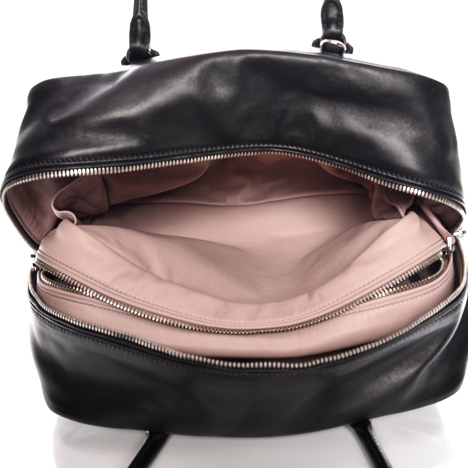 Prada Soft Calf Large Inside Tote Black Mughetto 6 of 10
