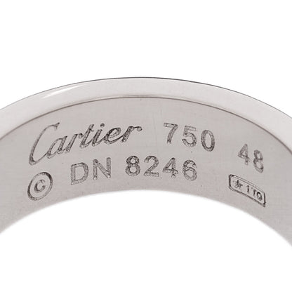 Cartier 18K White Gold 5.5mm LOVE Ring 48 4.5 4 of 5