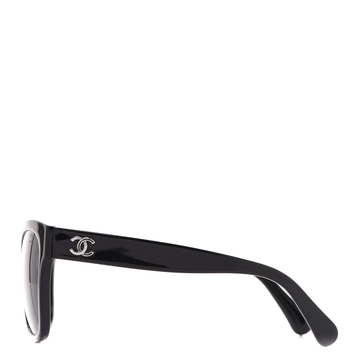 Chanel Acetate Polarized Square CC Sunglasses 5380 Black 3 of 7