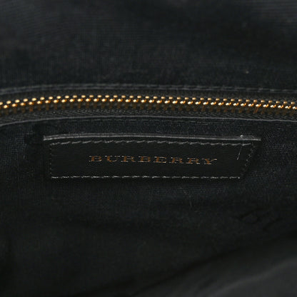 Burberry Heritage Grain Check Embossed Small Orchard Bowling Bag Black 6 of 9