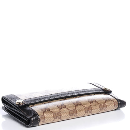 Gucci Crystal Monogram Continental Charmy Wallet Brown 4 of 7