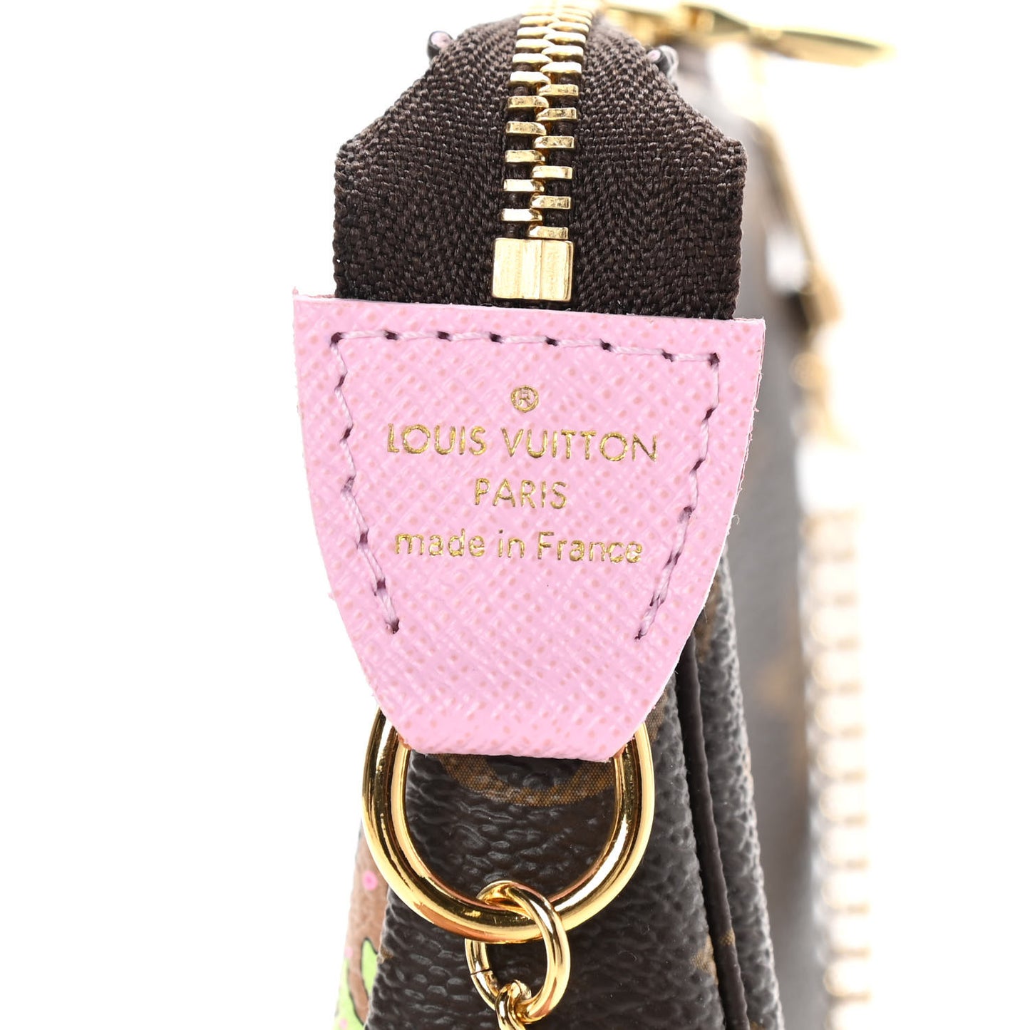 Monogram 2021 Christmas Animation Japanese Garden Mini Pochette Accessories Wisteria Pink