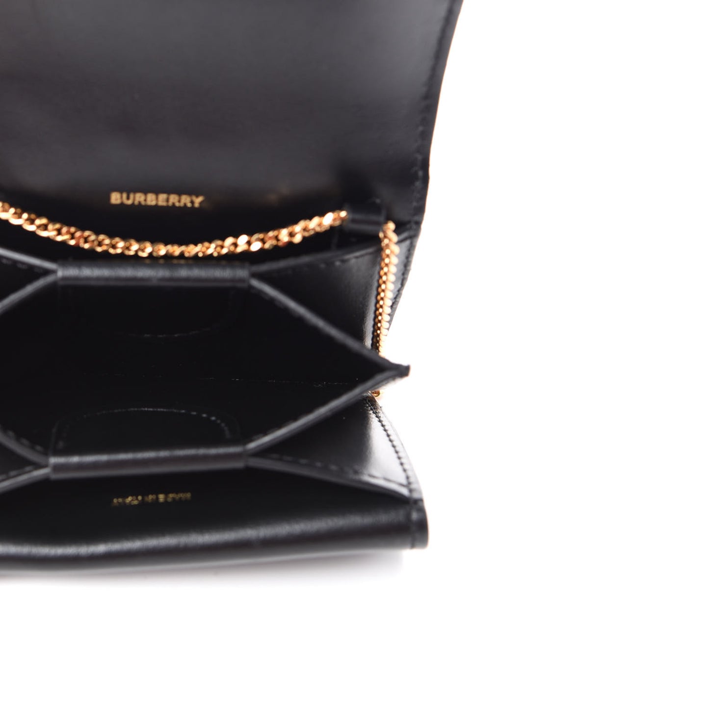 Calfskin Suede House Check Jessie TB Card Case with Chain