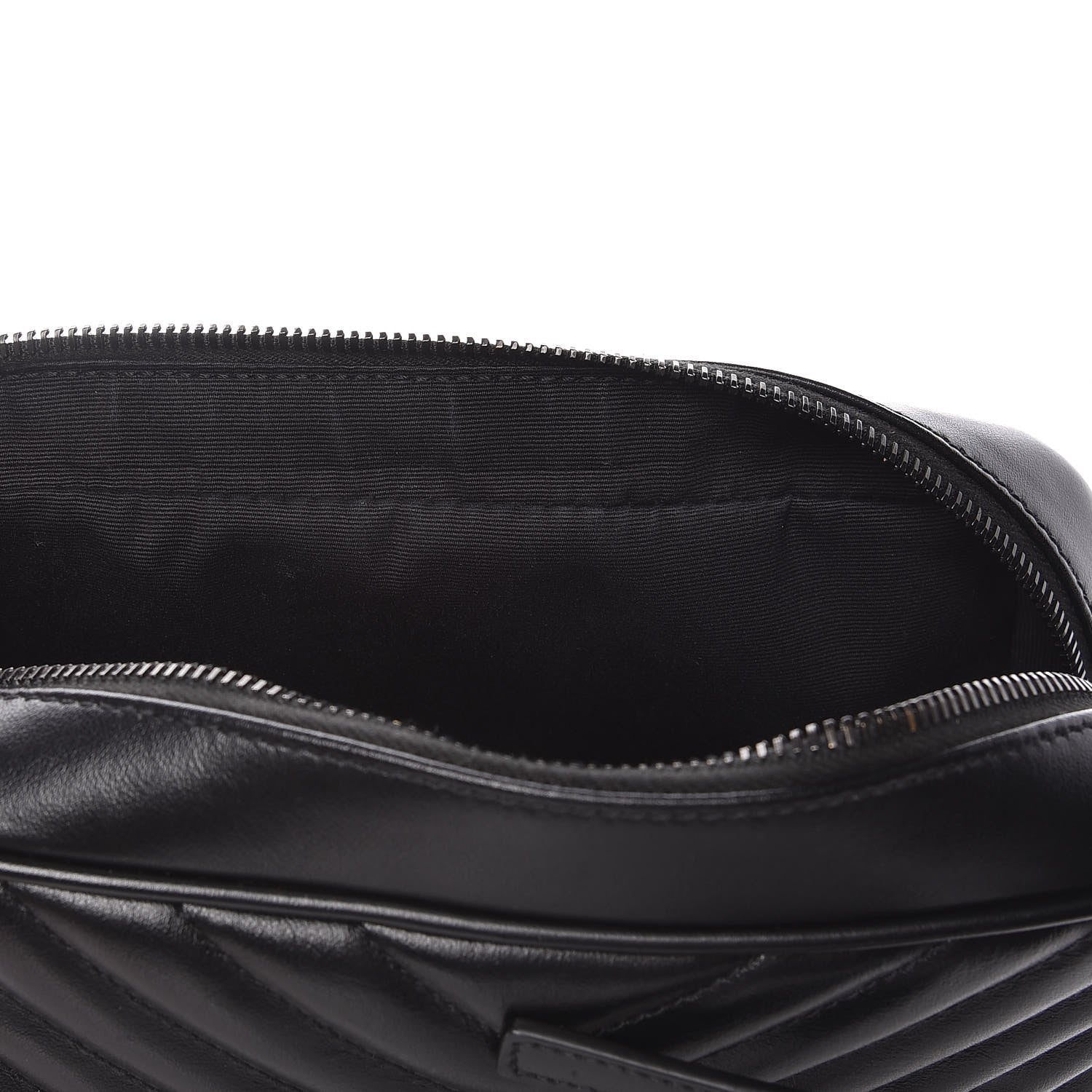 Saint Laurent Calfskin Matelasse Monogram Lou Camera Bag Black 11 of 12