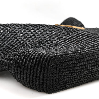 Saint Laurent Raffia Icare Shopping Tote Black 10 of 11
