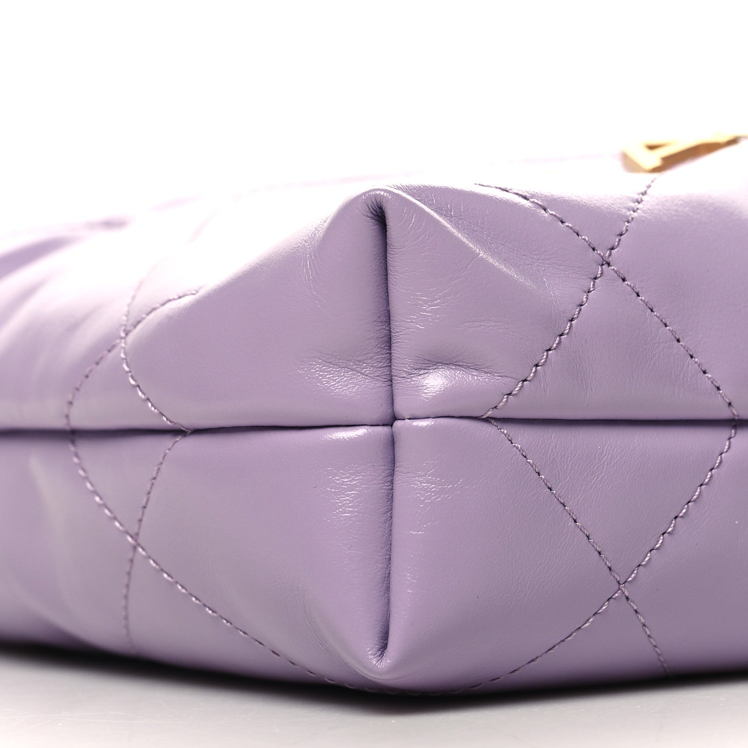 Chanel Shiny Calfskin Quilted Mini Chanel 22 Light Purple 9 of 11