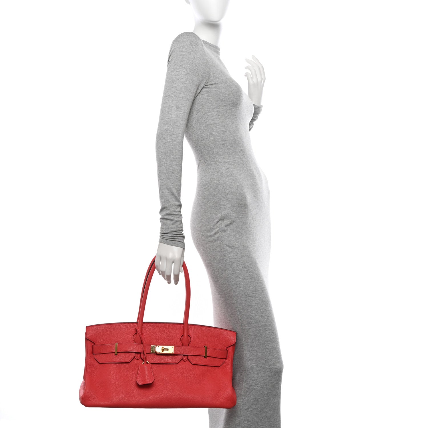 Hermes Taurillon Clemence JPG Shoulder Birkin II 42 Bougainvillea 2 of 10