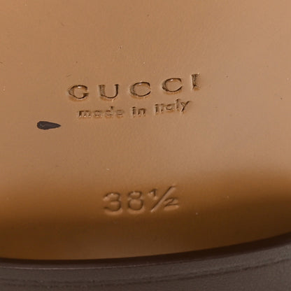 Gucci Monogram Jumbo GG Cordovan Lux Zelda Harness Riding Boots 38.5 Camel Ebony New Acero 6 of 8