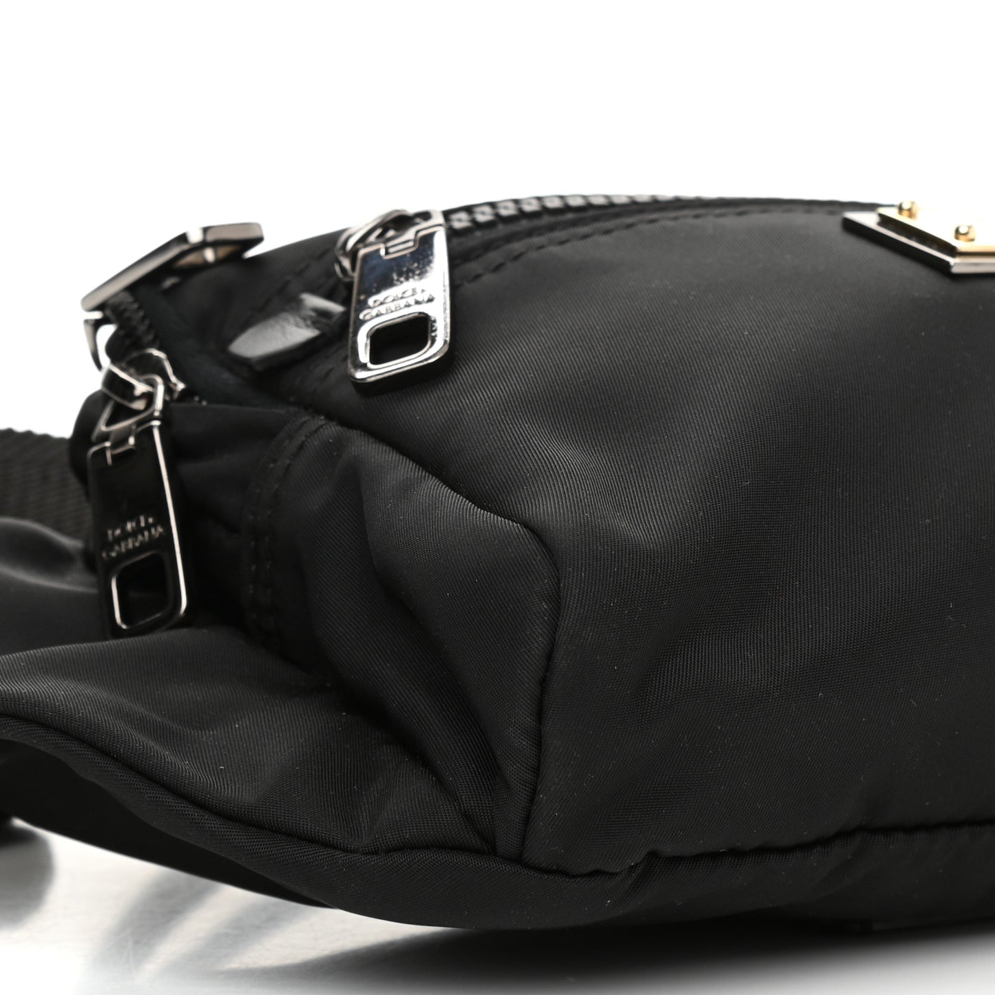 Nylon Logo Belt Bag Black
