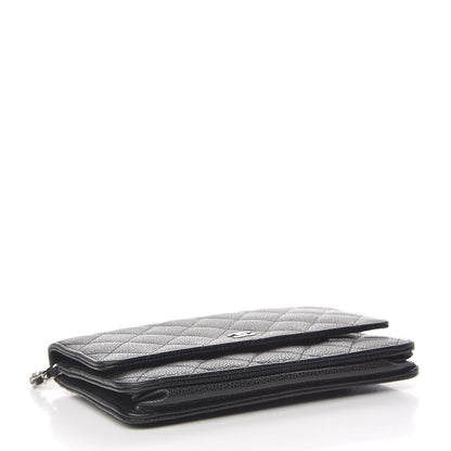 Chanel Caviar Quilted Wallet On Chain WOC Black 4 of 11