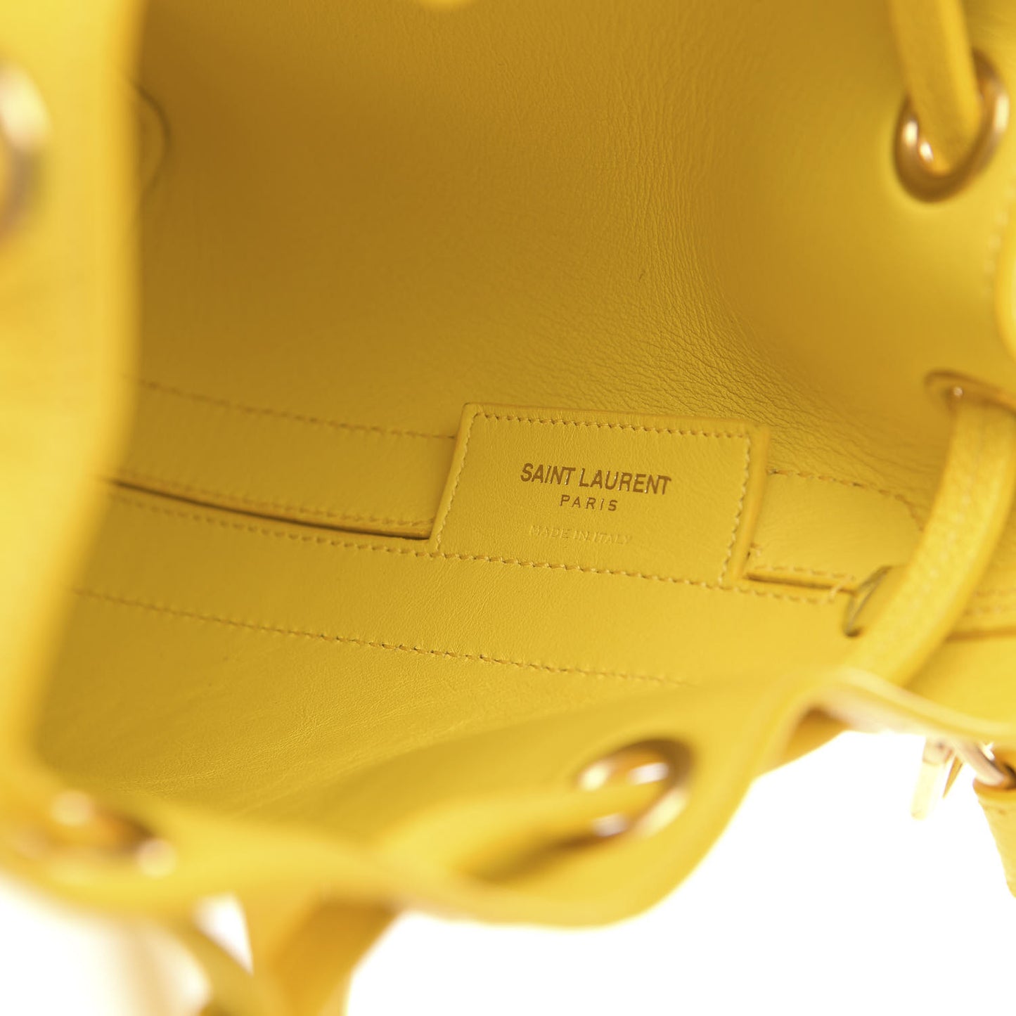 Calfskin Small Emmanuelle Bucket Bag Soleil