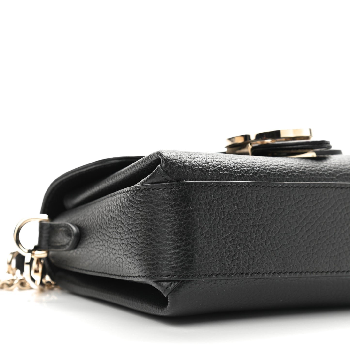 Dollar Calfskin Interlocking G Crossbody Bag Black