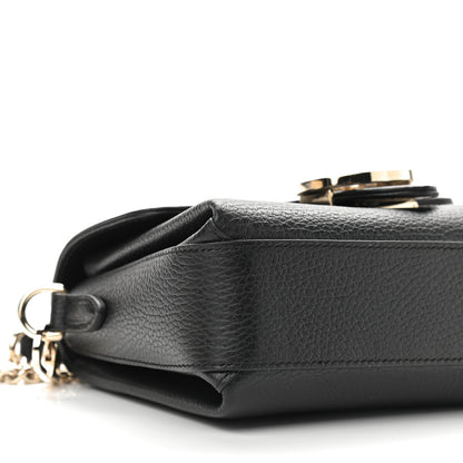 Gucci Dollar Calfskin Interlocking G Crossbody Bag Black 10 of 11