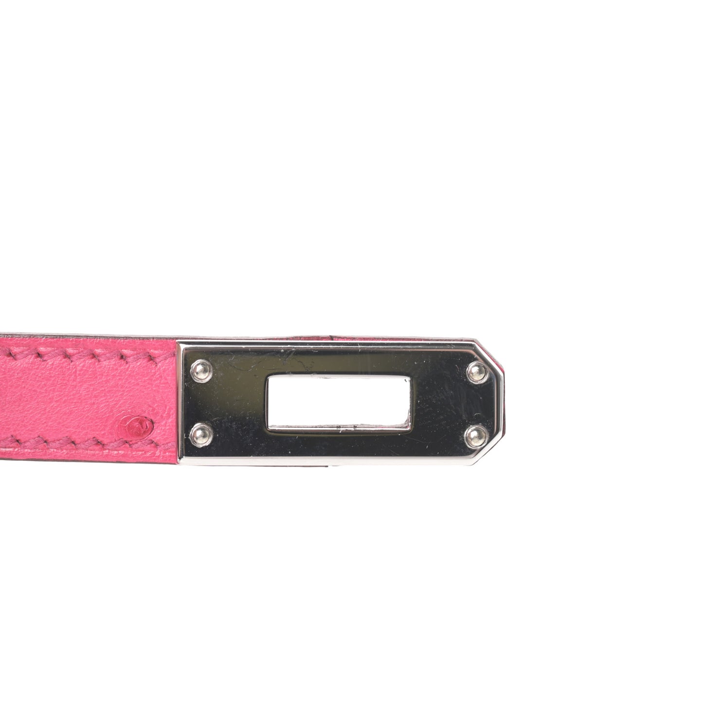 Ostrich Kelly Sellier Mini 20 Rose Tyrien