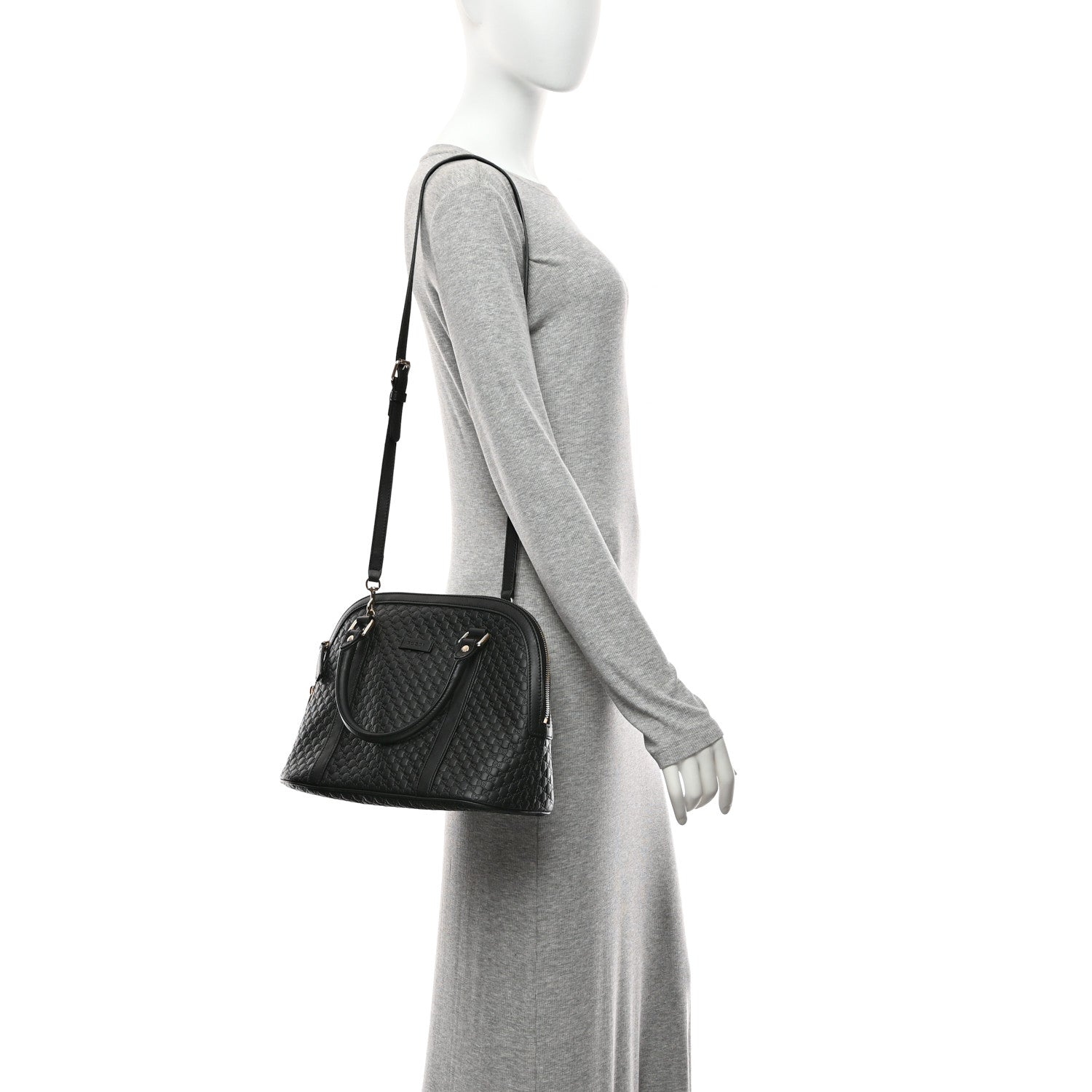 Gucci Microguccissima Medium Dome Bag Black 2 of 11