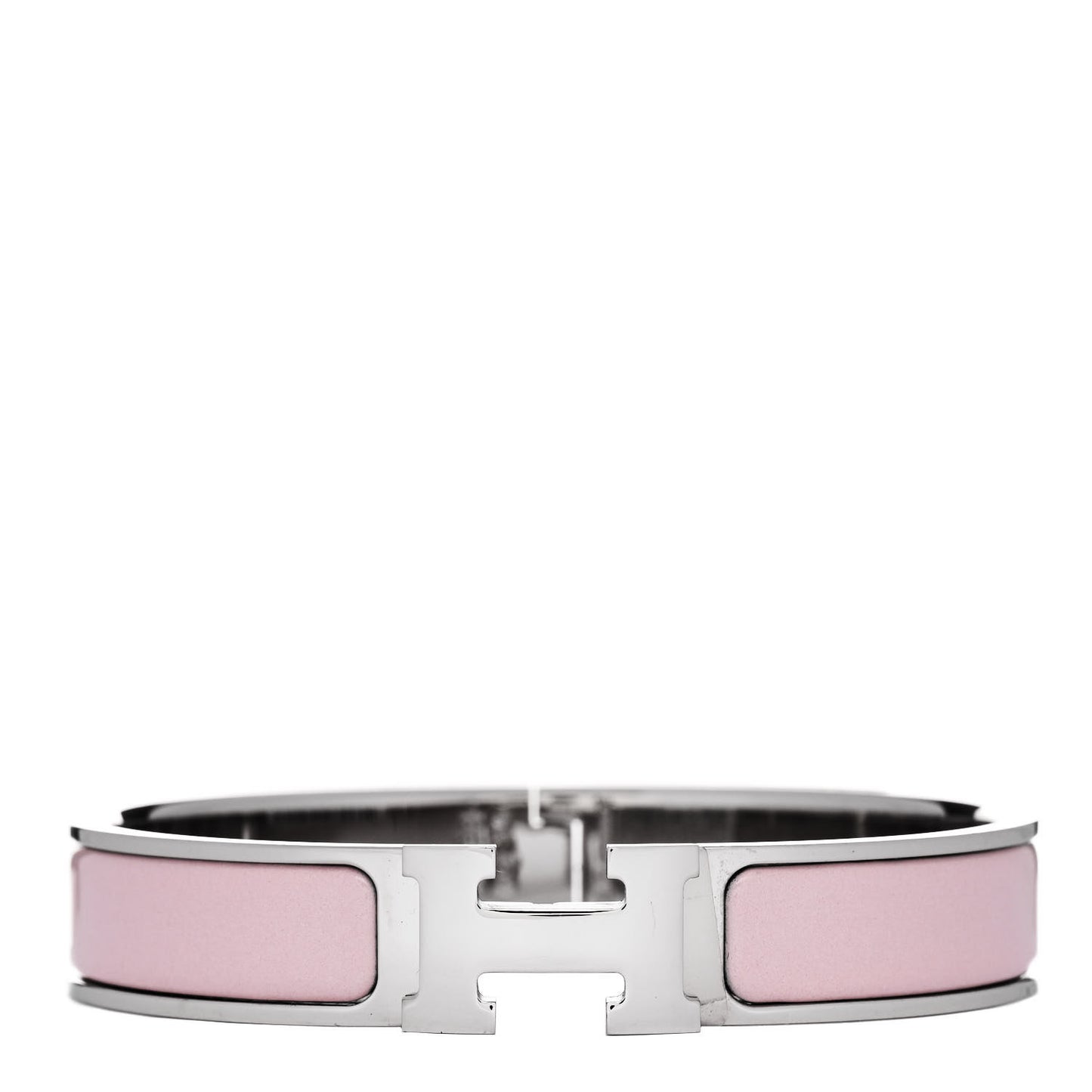 Enamel Narrow Clic Clac H Bracelet Rose Dragee