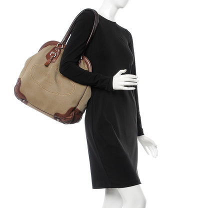 Prada Jacquard Logo Frame Brown 2 of 25