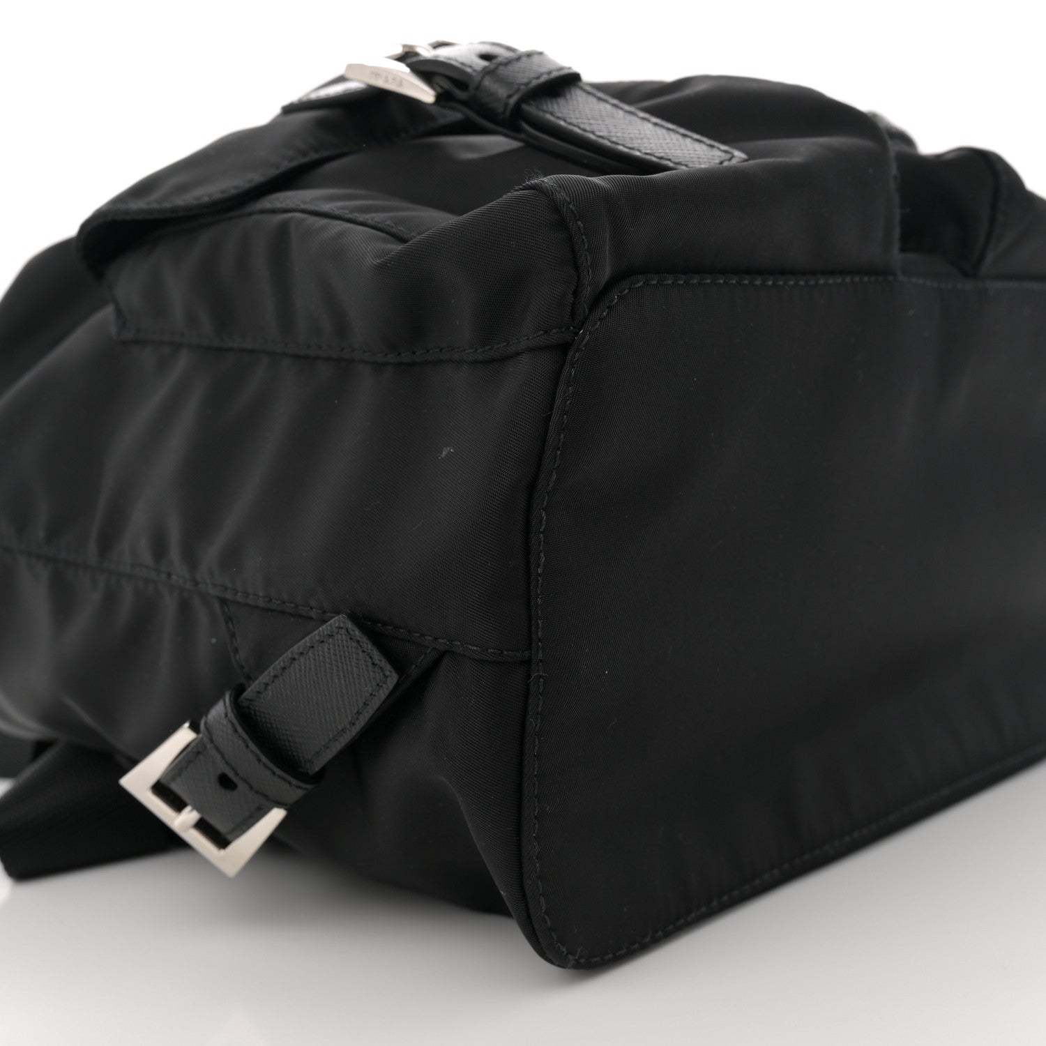 Prada Tessuto Nylon Saffiano Small Backpack Black 9 of 11