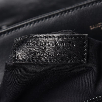 Saint Laurent Calfskin Y Quilted Monogram Medium Loulou Chain Satchel Black 8 of 11